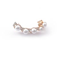 Fashion Women Beads Rhinestone Single Ear Cuff Clip Earrings Alloy Alloyen Nhdp136155 main image 6