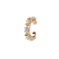 Fashion Women  Rhinestone Cuff Clip Earrings Alloy Alloyen Nhdp136136 sku image 1