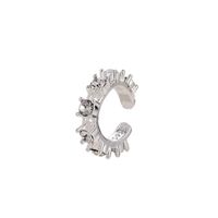 Fashion Women  Rhinestone Cuff Clip Earrings Alloy Alloyen Nhdp136136 sku image 2
