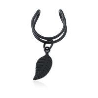 Fashion Women Metal Leaves Single Ear Cuff Clip Earrings Alloy Alloyen Nhdp136154 sku image 1