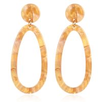 Elliptical Acetate Sheet Acrylic Earrings Nhct136386 sku image 4