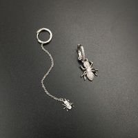 Fashion Asymmetric Tassel Ant Micro Inlaid Zircon Earrings Nhwk136808 main image 5