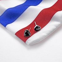 Korean S925 Sterling Alloy Obsidian Heart-shaped Earrings Nhlj136846 main image 5