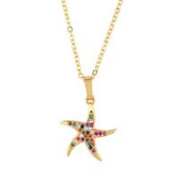 Womens Geometric Inlaid Zircon Copper Plated 18k Alloy Minimalist Necklaces Nhas136914 main image 8