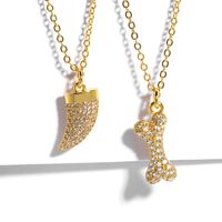 Womens Fatima Hand Zircon Copper Plated 18k Alloy Simple Necklaces Nhas136951 main image 1