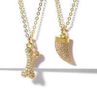 Womens Fatima Hand Zircon Copper Plated 18k Alloy Simple Necklaces Nhas136951 main image 3
