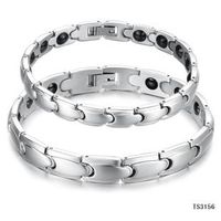 Couple-style Geometrically Plated Titanium Steel Bracelets &amp; Bangles Nhop136967 main image 3