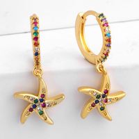 Ocean Style Alloy-plated Colorful Shell Earrings Nhas136974 main image 4