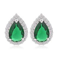 Delicate And Simple Aaa Zircon Drop Earrings Nhtm136992 main image 4