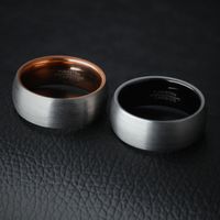 Wide Black Full Arc Matte Ring Nhop137027 main image 4