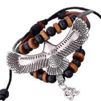 Eagle Big Accessories Leather Bracelet Nhpk136857 sku image 1