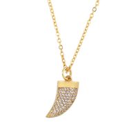 Womens Fatima Hand Zircon Copper Plated 18k Alloy Simple Necklaces Nhas136951 sku image 2