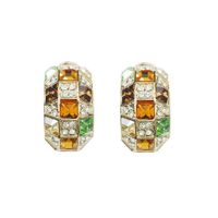 Fashionable Luxury Imitated Crystal Queen Earrings Nhlj136989 sku image 2