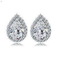 Delicate And Simple Aaa Zircon Drop Earrings Nhtm136992 sku image 3