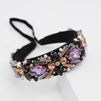 Fashion Baroque Imitated Crystal Beads Hand Sewn Headband Nhwj137089 main image 5