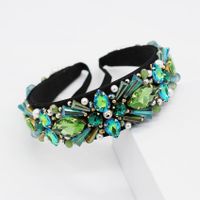 Fashion Baroque Imitated Crystal Beads Hand Sewn Headband Nhwj137089 main image 6