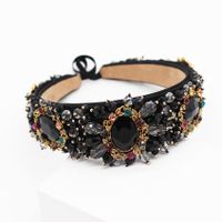 Imitated Crystal Sun Flower Drop Gemstone Headband Nhwj137117 main image 5