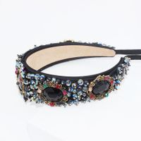 Baroque Bandeau De Luxe L'industrie Lourde Balle Tempérament Cristal Perles De Tournesol Water Drop Gem Bandeau main image 9