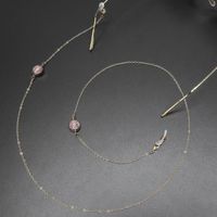 Fashion Pink Cracked Beads Handmade Glasses Chain Nhbc137158 main image 3
