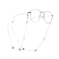 Fashion Chain Imitated Crystal Beads Handmade Glasses Chain Alloy And Alloy Nhbc137167 main image 4