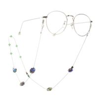 Mode Kette Ab Farbe Kristall Perlen Hand Gefertigte Brillen Kette Lesebrille Anti-verlust-kette main image 5