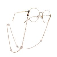 Mode Kette Goldene Süßwasser Perlen Brillen Kette Lesebrille Anti-verlust-kette main image 1