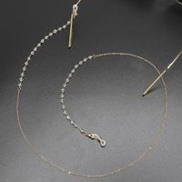 Alloy Transparent Imitated Crystal Glasses Chain Nhbc137182 main image 3