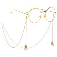 Anti-rutsch-beliebtes Metall-brillen Seil, Goldene Krone, Perlen Anhänger, Hand Gefertigte Brillen Kette, Grenz Überschreitend main image 1