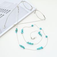 Fashion Natural Turquoise Beads Handmade Glasses Chain Nhbc137228 main image 3