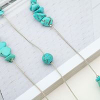Fashion Natural Turquoise Beads Handmade Glasses Chain Nhbc137228 main image 4