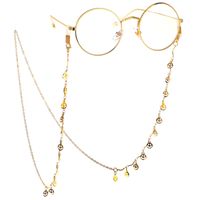 Mode Kette Gold Smiley Quaste Brillen Kette Lesebrille Anti-verlust-kette main image 2