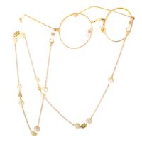 Fabrik Direkt Verkauf Mode Pullover Kette Brille Kette Mehrzweck Gold Perle Strass Brille Kette Metall main image 5