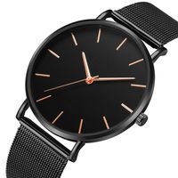 Vente Chaude Hommes De Mode Simple Logo-livraison Montre Mesh Quartz Étudiant Montre-bracelet main image 17