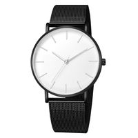 Vente Chaude Hommes De Mode Simple Logo-livraison Montre Mesh Quartz Étudiant Montre-bracelet main image 8