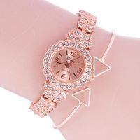 2019 Wechat Shopping Femmes Bracelet De Montre Bracelet Diamant Petit Cadran En Acier Ceinture Montre À Quartz D'une Seule Pièce Dropshipping main image 1