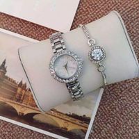 Weishang Douyin En Ligne Influenceur Populaire Femmes De Montre Ensemble Bracelet Montre Deux-pièce Simple Montre À Quartz Étanche Des Femmes Montre main image 5