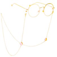Fashion Pink Cracked Beads Handmade Glasses Chain Nhbc137158 sku image 1