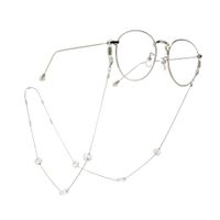 Fashion Chain Imitated Crystal Beads Handmade Glasses Chain Alloy And Alloy Nhbc137167 sku image 1