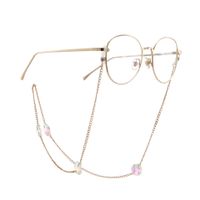 Mode Kette Goldene Achteckige Kristall Brillen Kette Lesebrille Anti-verlust-kette sku image 1