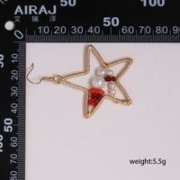 Simple Five-pointed Star Alloy Beads Creative Earrings Nhjj137789 main image 5