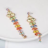 Womens Grape-studded Alloy Earrings Nhjj137806 main image 1