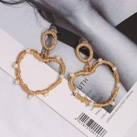 Simple Love Alloy Beads Creative Earrings Nhjj137816 main image 3