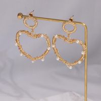 Simple Love Alloy Beads Creative Earrings Nhjj137816 main image 5