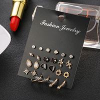 Womens Heart-shaped Electroplating Alloy Earrings Nhsd137825 main image 4