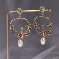Womens Drops Set Beads Metal Earrings Nhjj137827 main image 1