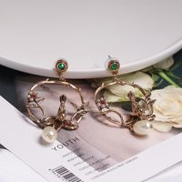 Womens Drops Set Beads Metal Earrings Nhjj137827 main image 4