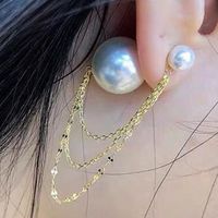 Womens Geometric Alloy Imitation Beads Earrings Nhmd137882 main image 2