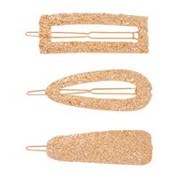 Metallic Texture Hair Clip Three-piece Nhmd137916 main image 6