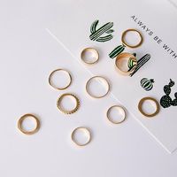 Simple Joint Combination Ten-piece Ring Nhms137949 main image 4