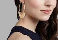 Womens Geometric Shell Earrings Nhkq137962 main image 2